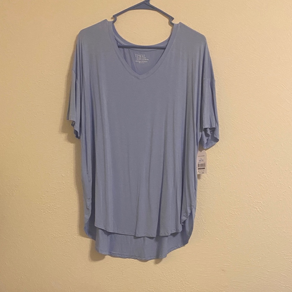 Time and Tru Light Blue Flowy Women's Skirt